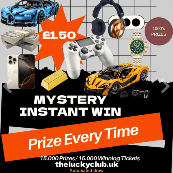 HUGE MYSTERY PRIZE EVERY TIME - INSTANT WIN