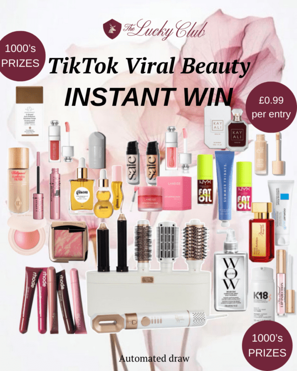 TikTok Viral Beauty Instant Win – Enter Now for Just £0.99!